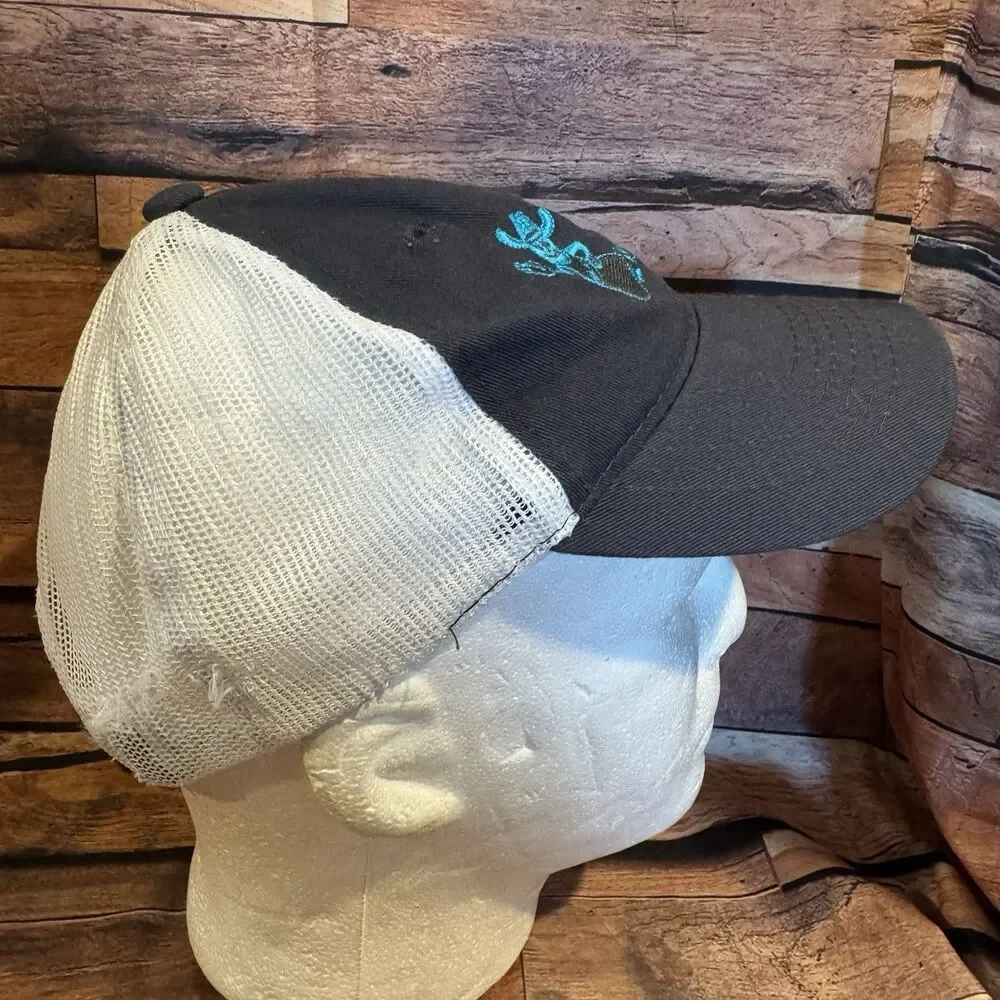 Prasek's Hillje Smokehouse Texas Blue White Mesh Trucker Hat Youth Cap BBQ